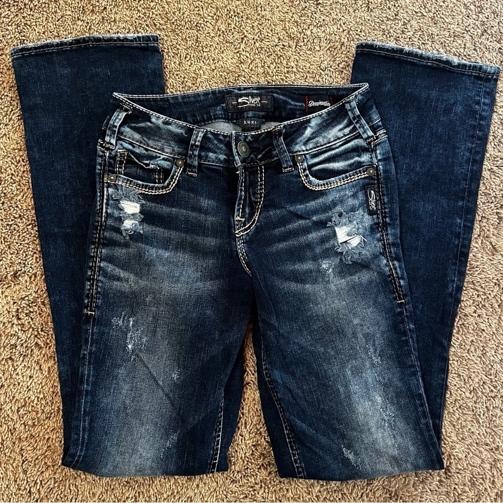SILVER JEANS Suki curvy mid slim boot sz 25